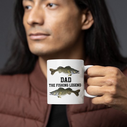 Mug Papa La Légende De Pêche Walleye Poisson Père Spor