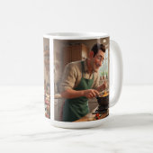 Mug Papa le Chef Anniversaire (Devant droit)