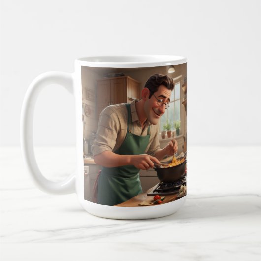Mug Papa le Chef Anniversaire (Gauche)