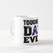 Mug Papa le plus dur jamais conscience du cancer (Devant gauche)