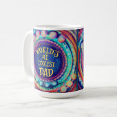 Mug Papa le plus froid du monde Inspirivée moderne (Devant gauche)