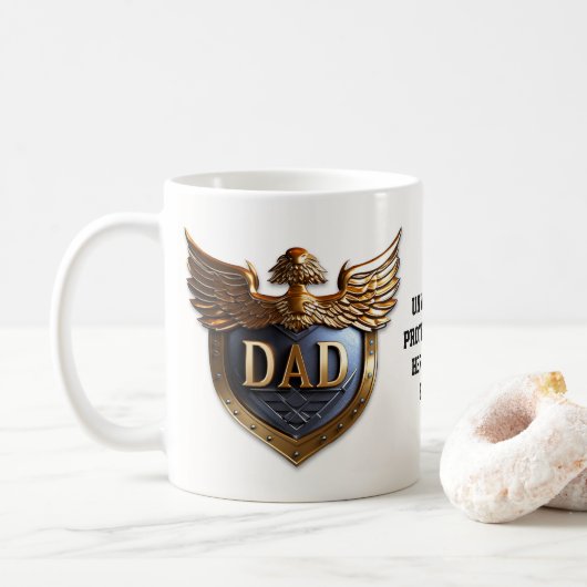 Mug Papa, le protecteur indéfectible et la Fête des pè (Avec donut)