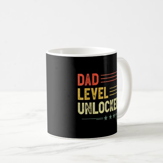 Mug Papa Level Unlocked (Devant droit)