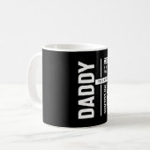 Mug Papa L'Homme La Mauvaise Influence Père Cadeau (Devant gauche)
