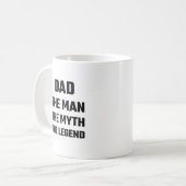 Mug Papa l'homme le mythe la légende (Devant gauche)