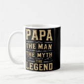 Mug Papa l'homme le mythe la légende Fête des pères  (Gauche)