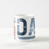 Mug Papa l'homme le mythe la légende Photo personnalis (Centre)