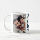 Mug Papa l'homme le mythe la légende Photo personnalis (Gauche)