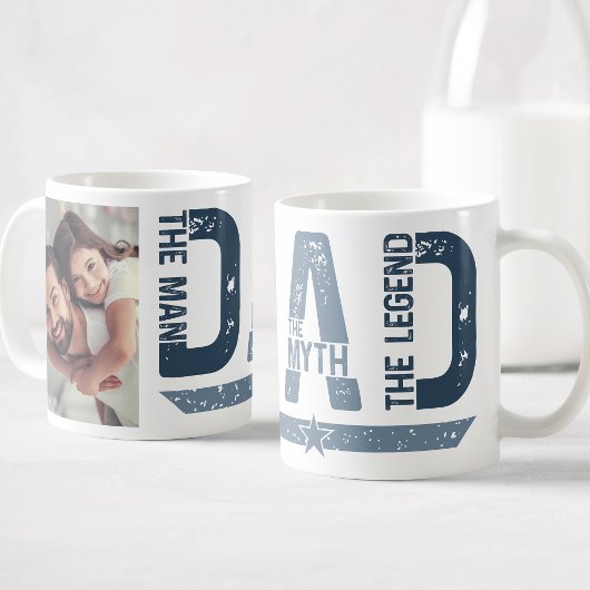 Mug Papa l'homme le mythe la légende Photo personnalis