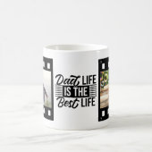 Mug Papa Life est le meilleur Modèle photo d'anniversa (Centre)