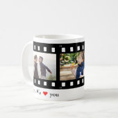Mug Papa Love You Photo Film Strip Collage Modèle (Devant gauche)