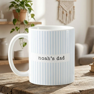 Mug Papa Maman Rayures Beiges Découverte Papa Bébé P
