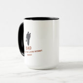Mug Papa, Merci d'aimer sans mots | Café (Devant gauche)