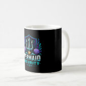 Mug Papa mermaid drôle sécurité (Devant droit)