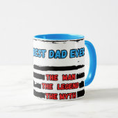 Mug Papa. Mon Héros. (Devant droit)