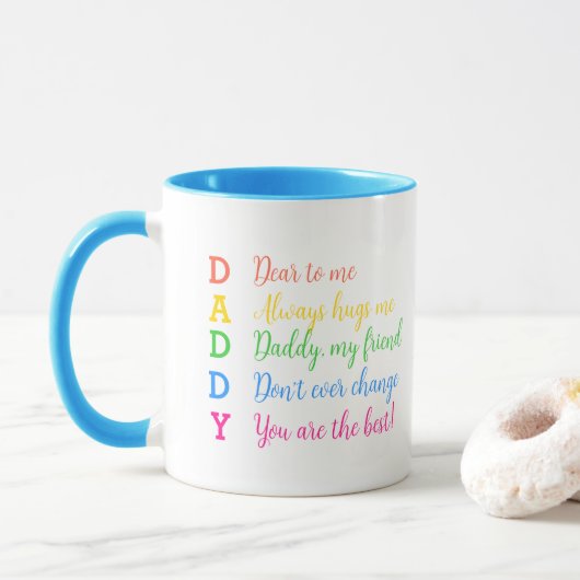Mug Papa, mon meilleur ami | Cadeau de fête du père - (Avec donut)