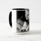 Mug Papa Monogram Combo Musique (Devant gauche)