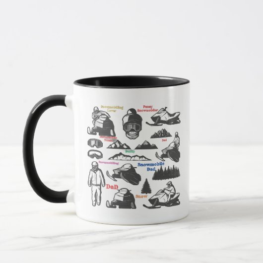 Mug Papa motoneige, Amant motoneige (Gauche)