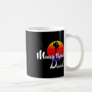 Mug Papa Muay Thai Vintage Rétro Coucher de soleil Drô