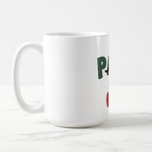 Mug Papa mustache father day white (Gauche)