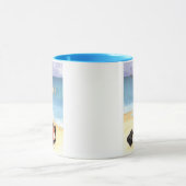 Mug Papa Noël à la baignade -  (Centre)