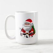 Mug Papa Noël avec un Renne (Gauche)
