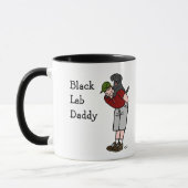 Mug Papa noir de Labrador (Gauche)