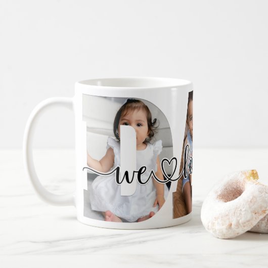 Mug Papa Nous Vous Aimons 3 Photo (Avec donut)