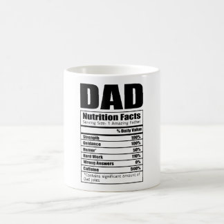 Mug Papa Nutrition Faits Bonne Fête des pères