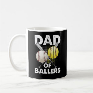 Mug Papa of Ballers Funny Baseball softball cadeau de 