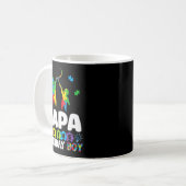 Mug Papa Of The Birthday Boy Autism Awareness Support  (Devant gauche)