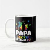 Mug Papa Of The Birthday Boy Autism Awareness Support  (Gauche)