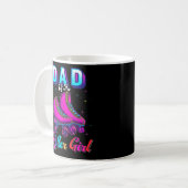 Mug Papa Of The Roller Girl Roller Skating Birthday (Devant gauche)