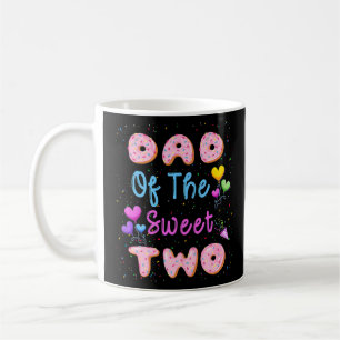 Mug Papa Of The Sweet Two 2nd Donut Anniversaire Fête 