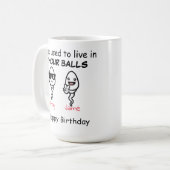 Mug Papa, on vivait dans tes couilles (Devant gauche)
