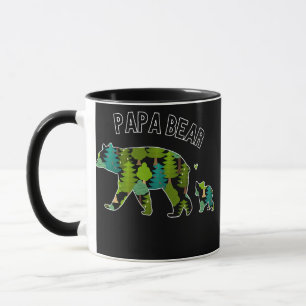 Mug Papa Ours Ours Papa Forêt Motif Pères