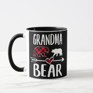 Mug Papa ours Tamoul rouge à carreaux Pyjama de Noël