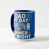 Mug Papa Par Jeu De Jour Par Nuit (Devant gauche)