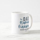 Mug Papa Pare-feu Humain Drôle (Devant droit)