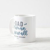 Mug Papa Pare-feu Humain Drôle (Devant gauche)