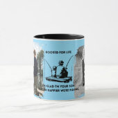Mug Papa Pêche Accroché à Vie (Centre)