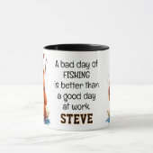 Mug Papa pêche ours attrape poisson (Centre)