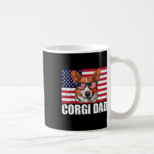 Mug Papa Pembroke Welsh Corgi Drapeau américain Amoure