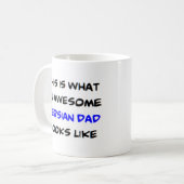 Mug papa perse, génial (Devant gauche)