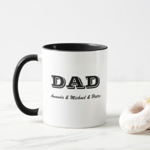 Mug Papa Personnalisé Avec Noms D'Enfants
