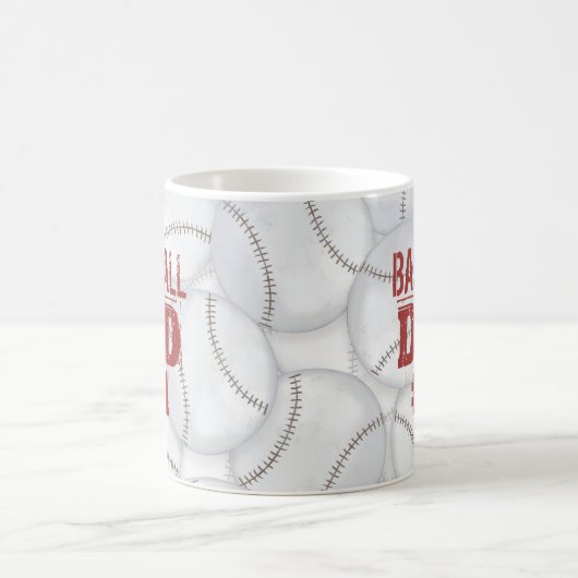 Mug Papa Personnalisé Baseball (Centre)