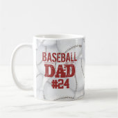 Mug Papa Personnalisé Baseball (Gauche)
