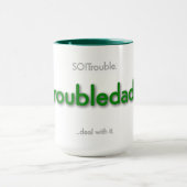Mug papa perturbé ! - vert (Centre)