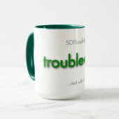 Mug papa perturbé ! - vert (Devant gauche)