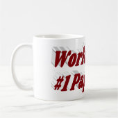 Mug Papa photo avec texte bordeaux (Gauche)
